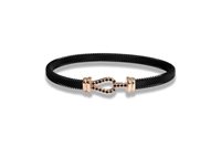 Bracciale Borsari gioielli Uomo Kaleido in Acciaio Diamante Black BR-KAG04GNO